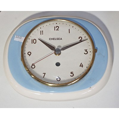 Retro Chelsea Porcelain Framed Wall Clock