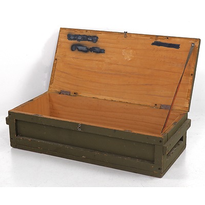 Vintage Wooden Ammunition Crate