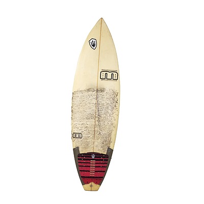 Vintage Bob Minty Straddle Shortboard Surfboard