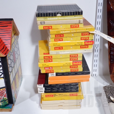 Assortment of Approximately 26 Vintage Recording Tapes, Including Kodak and Ampex