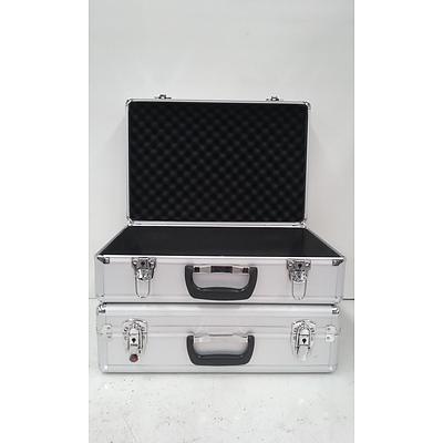 Two Hardshell Storage Cases with Keys (2)