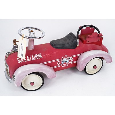 Vintage Children's Ride On Fire Engine