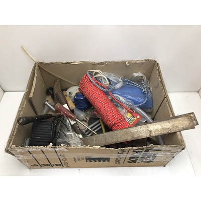 Large Lot of Assorted Hand Tools, Hardware and Sundries