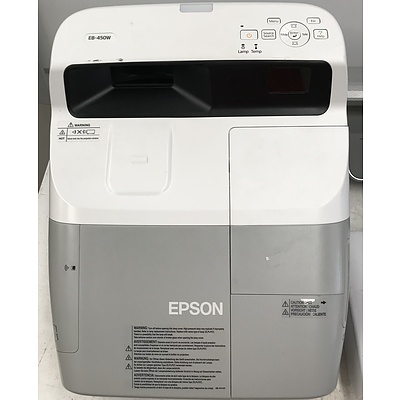 Epson EB-450W WXGA 3LCD Projector With Interactive Projector Screen