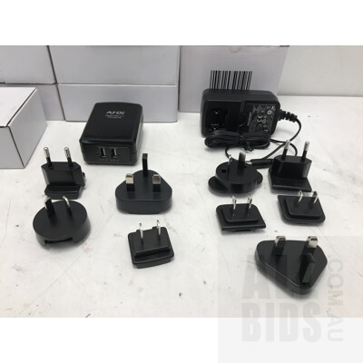AMX USB Travel Adapters -Lot Of 10