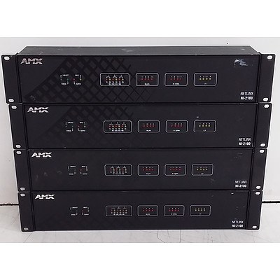 AMX (NI-2100) NetLinx Integrated Controller - Lot of Four