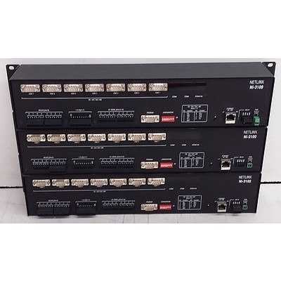 AMX (NI-3100) NetLinx Integrated Controller - Lot of Three