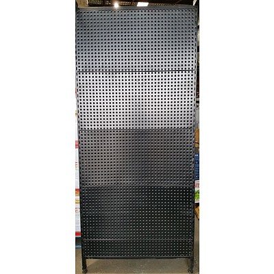 Commercial Retail Pegboard Shelving Vertical Panels and Components