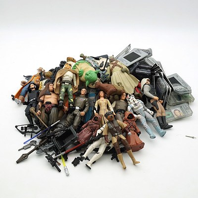 Large Collection of Kenner and Hasbro Star Wars Figures, Later 1990s