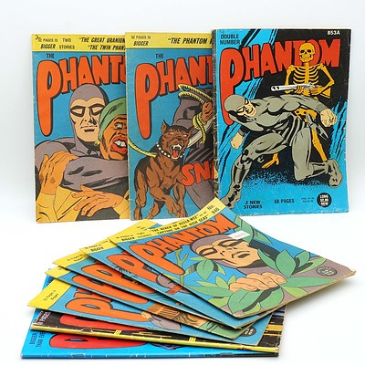 Ten Vintage Phantom Comics, 839, 843, 844, 846, 853A, 855, 856, 857, 858A, 863A