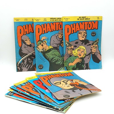 Nine Vintage Phantom Comics, 867, 867A, 868, 871, 872A, 876, 879, 880, 880A