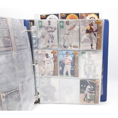 Collection of "The Ted William's Card Company" Baseball Cards in Collector's Card Album