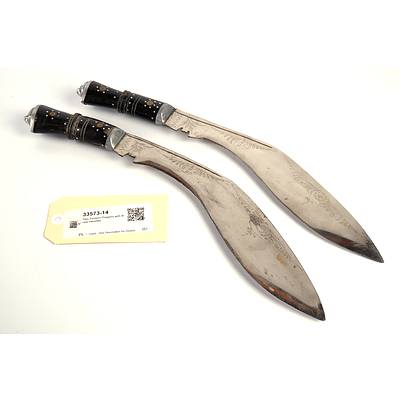 Two Eastern Daggers with Bone Handles