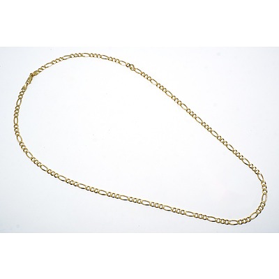 Vintage 14ct Gold Fancy Link Chain 61cm Length
