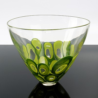Vintage Vicki Melanson Studio Glass Bowl - Signed to Base