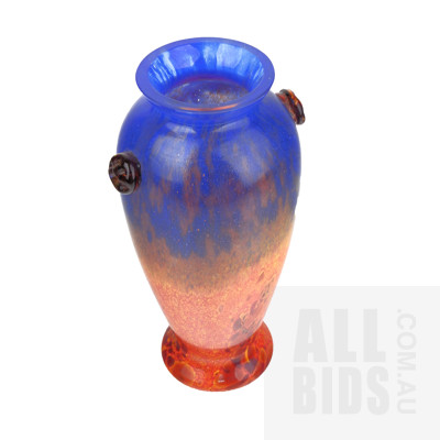 Eamonn Vereker Australian Studio Glass Vase with Studio Label