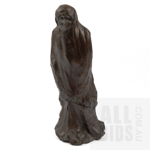Hand Cast Bronzed Moulded Resin Sculpture of a Bedouin