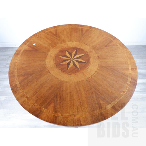 Bespoke Italian 'Sorrento' Style Inlaid Walnut Table Made by Savi Maurizio Furniture Italy