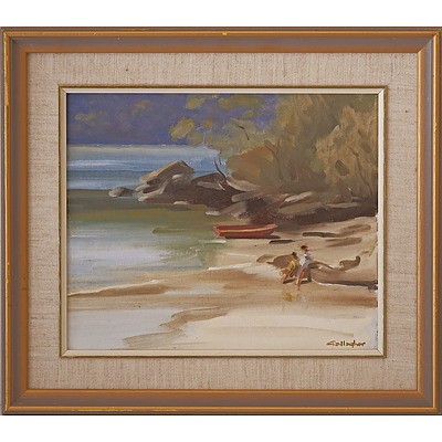 Don Gallagher (1925-2017), South Coast Estuary, Oil on Canvas Board