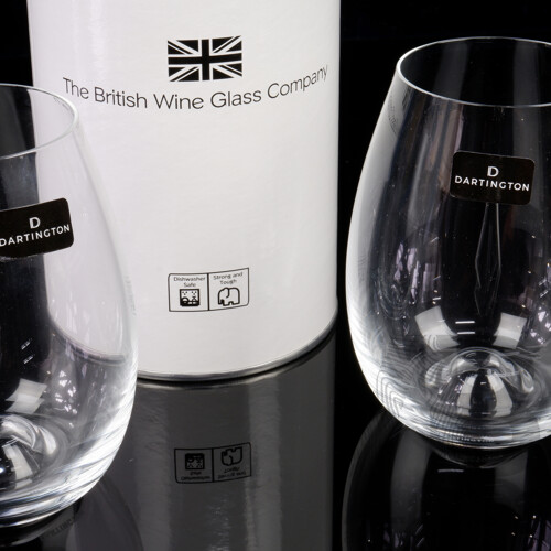 Dartington Pair Stemless Wine Glasses in Original Tube