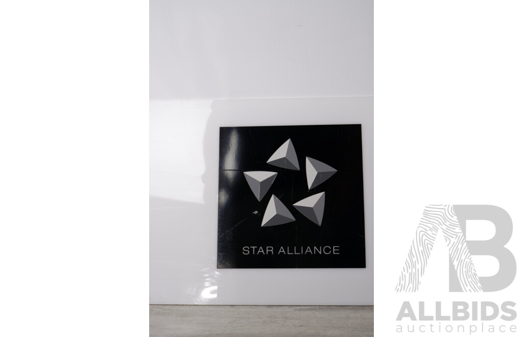 Large Ansett Star Alliance Acrylic Sign