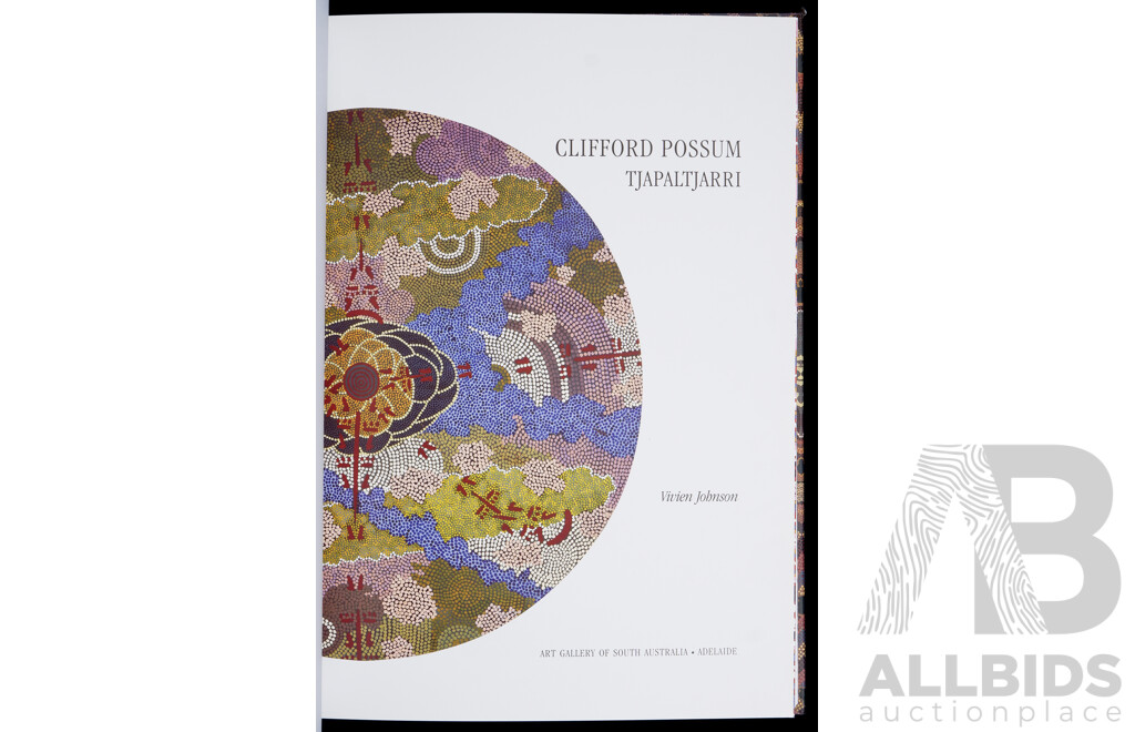 "Clifford Possum" by Vivien Johnson, Art Gallery of South Australia 2003, Hardcover.