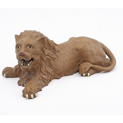 Chinese Shiwan Pottery Figure of a Lion