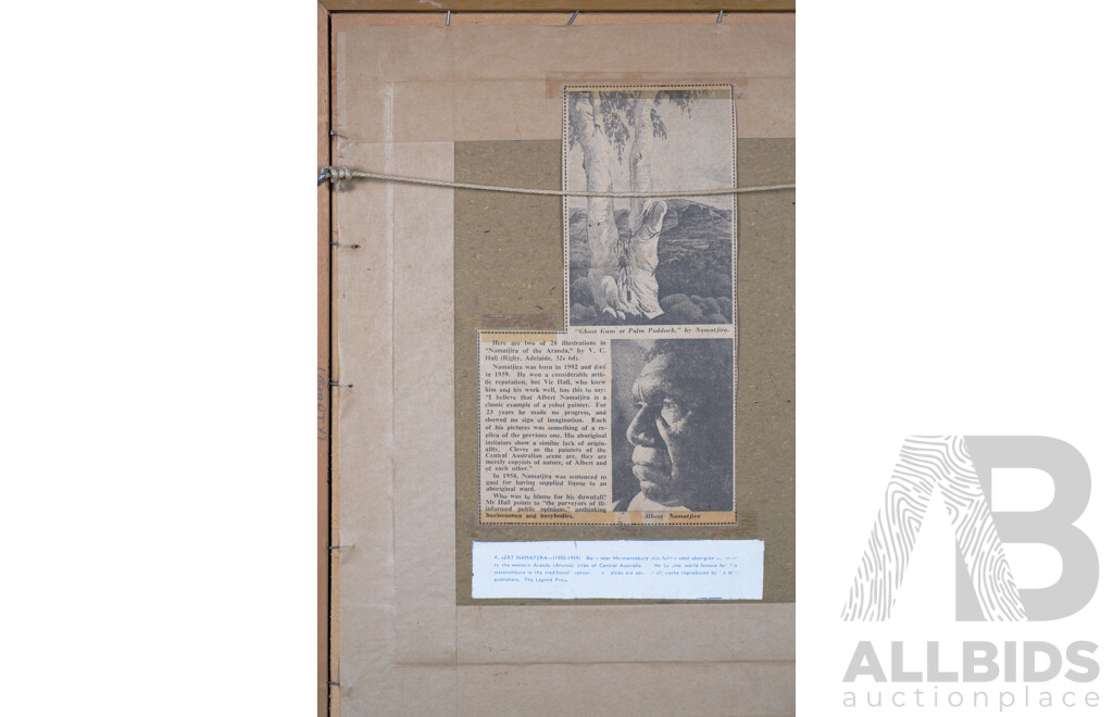 Framed Vintage Print of Albert Namatjira Photographic Portrait by the Legend Press