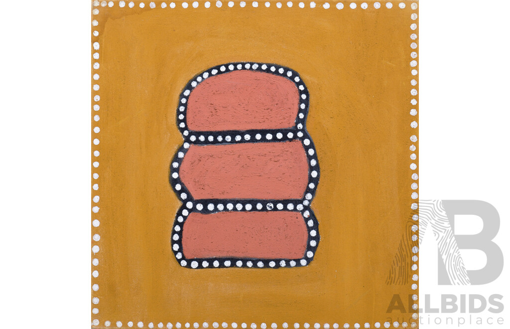 Nancy Daylight (Aboriginal, Contemporary), Untitled, Natural Pigments on Linen