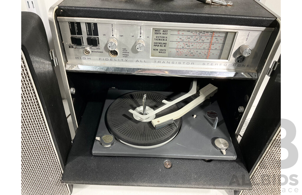 Retro Pye Hi Fidelity All Transistor Stereophone Record Player