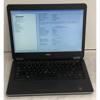 Dell Latitude E7440 14-Inch Core i7 (4600U) 2.10GHz CPU Laptop