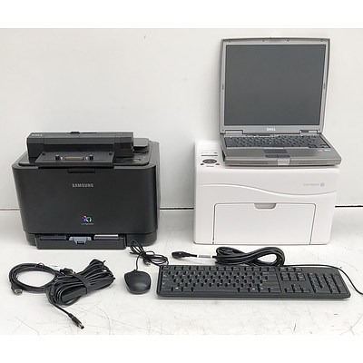 Bulk Lot of Assorted IT Equipment & Accessories - Keyboards, Mice, Cables, Printers & Laptop