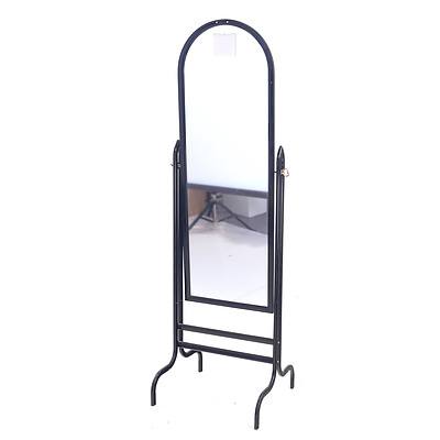 Metal Framed Dressing Mirror on Stand