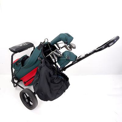 Dynaflite 13 Piece Golf Club Set with Proline Bag and Buggy