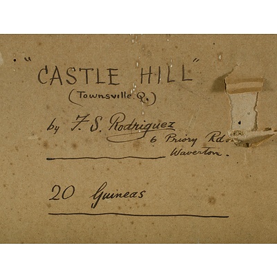 RODRIGUEZ Francis S (1886-1967) 'Castle Hill (Townsville)'