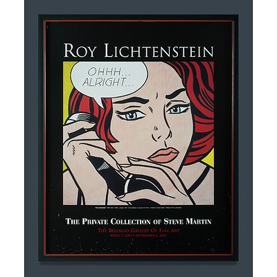 Two Roy Lichtenstein Pop Art Posters
