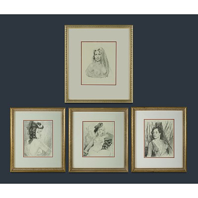 Four Norman Lindsay Prints