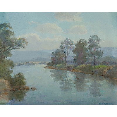 LANGKER Erik (1898-1982) 'Morning, Nepean River' 
