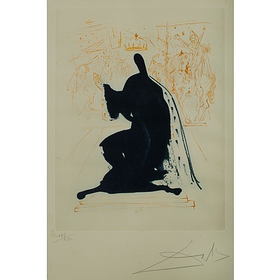 Bears signature DALI Salvador (Spanish 1904-1989) 'King of Aragon' 1971