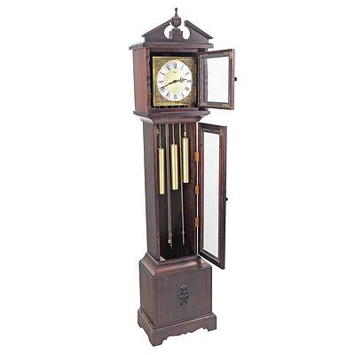 Vintage Georgian Style Weight Driven Chiming Longcase Clock