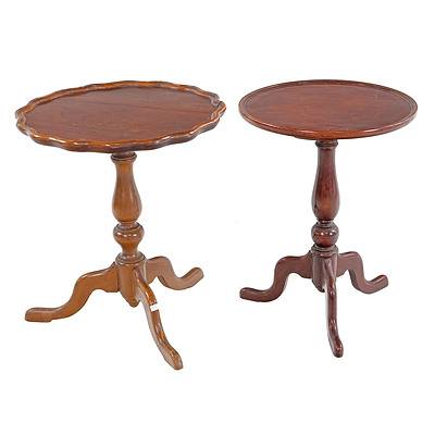 Two Antique Style Wine Tables