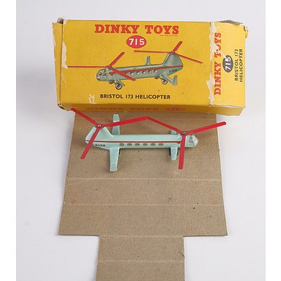 Dinky Toys 715 Bristol 173 model Helicopter in Original Box