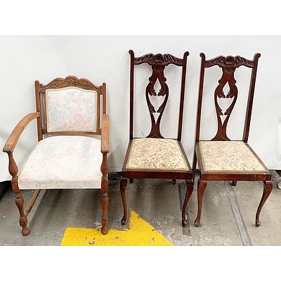 Three Antique Style Chairs