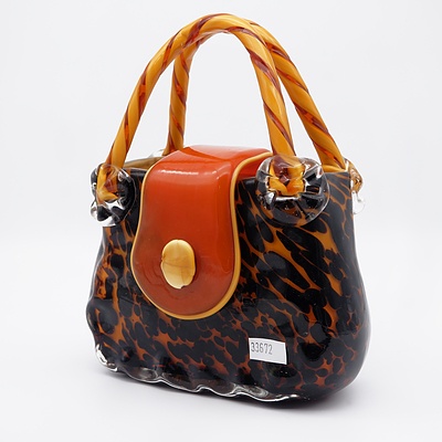 Fabulous Murano Glass Model of a Handbag