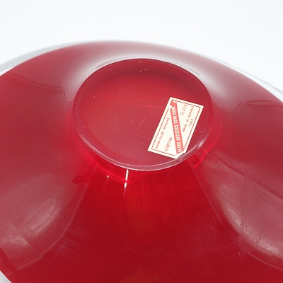 Murano Glass Bowl with Original Label