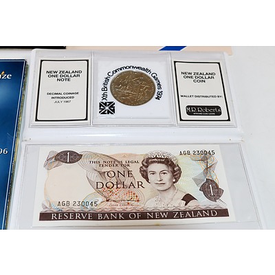 4x World Coin Sets incl US, Austria, Cook Islands and New Zealand