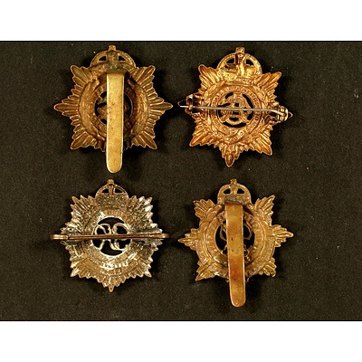4x British and Canadian Cap Badges