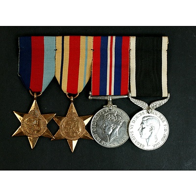 Group of 4 New Zealand WW2 Medals - Un-named