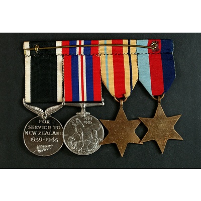 Group of 4 New Zealand WW2 Medals - Un-named