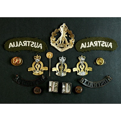 Australian Army Badges, Shoulder Titles, Cuff Links and Lapel Badges